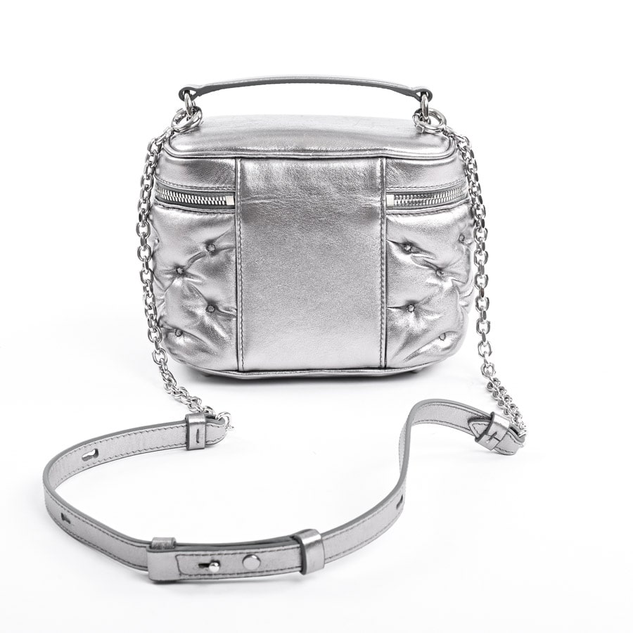 グラムスラムバニティバッグ(約W17xH13xD11cm(実寸) シルバー