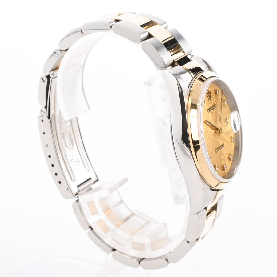 デイトジャスト(ケース:約35mm(実寸)/ブレスサイズ:約18cm イエロー