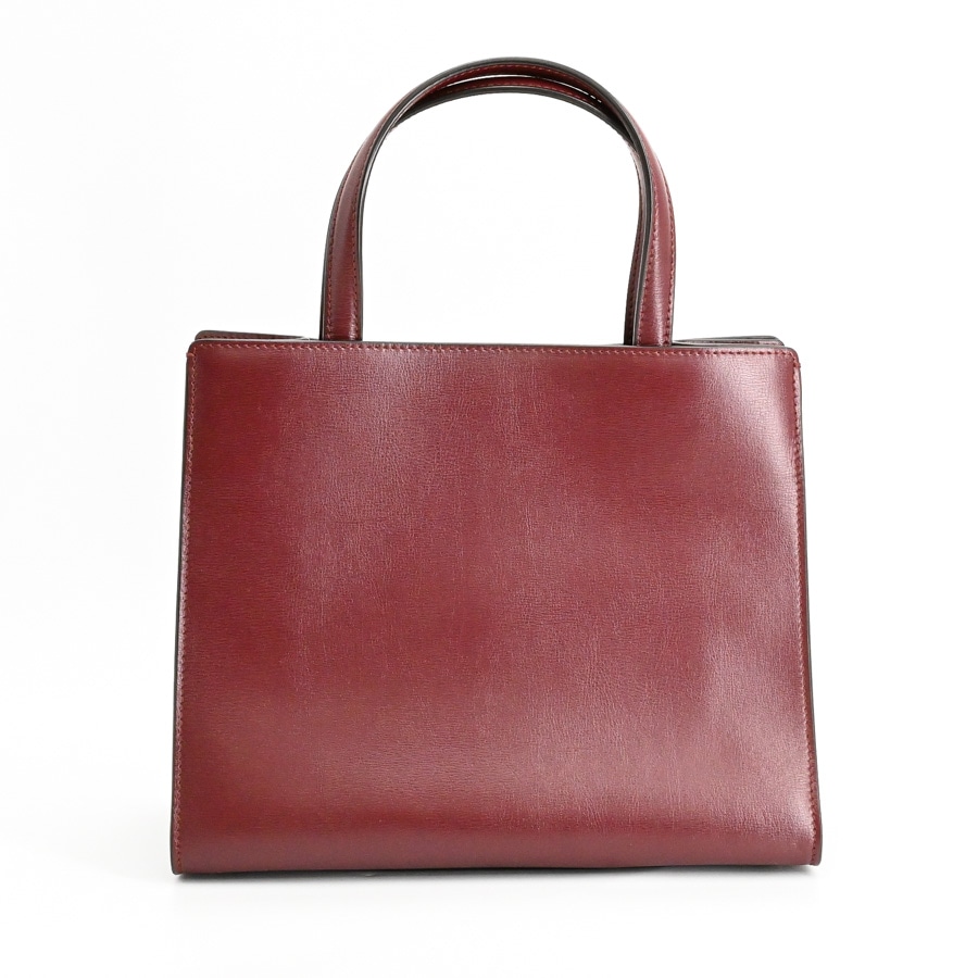 2WAYハンドバッグ(約W24xH18xD13cm(実寸) ボルドー): ブランドバッグ