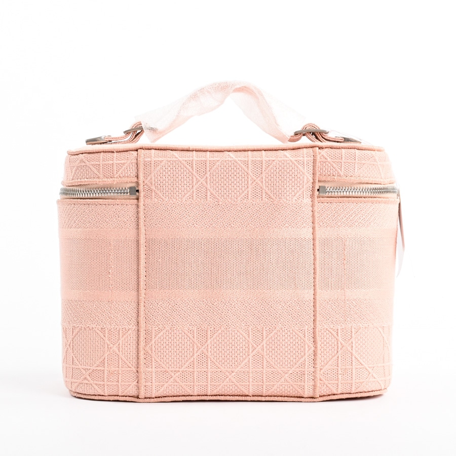 クリスチャン・ディオール Christian Dior ハンドバッグ バニティバッグ キャンバス ピンク シルバー金具 S5480VWRA 【保存袋】【中古】 Christian Dior(クリスチャンディオール) バニティバッグS5480VREY