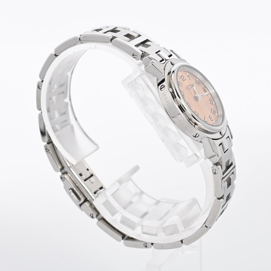 HERMES クリッパー 24mm 531275L クォーツ クリッパー(ケース:約24mm/ブレスサイズ:約15.5cm ピンク): ブランド