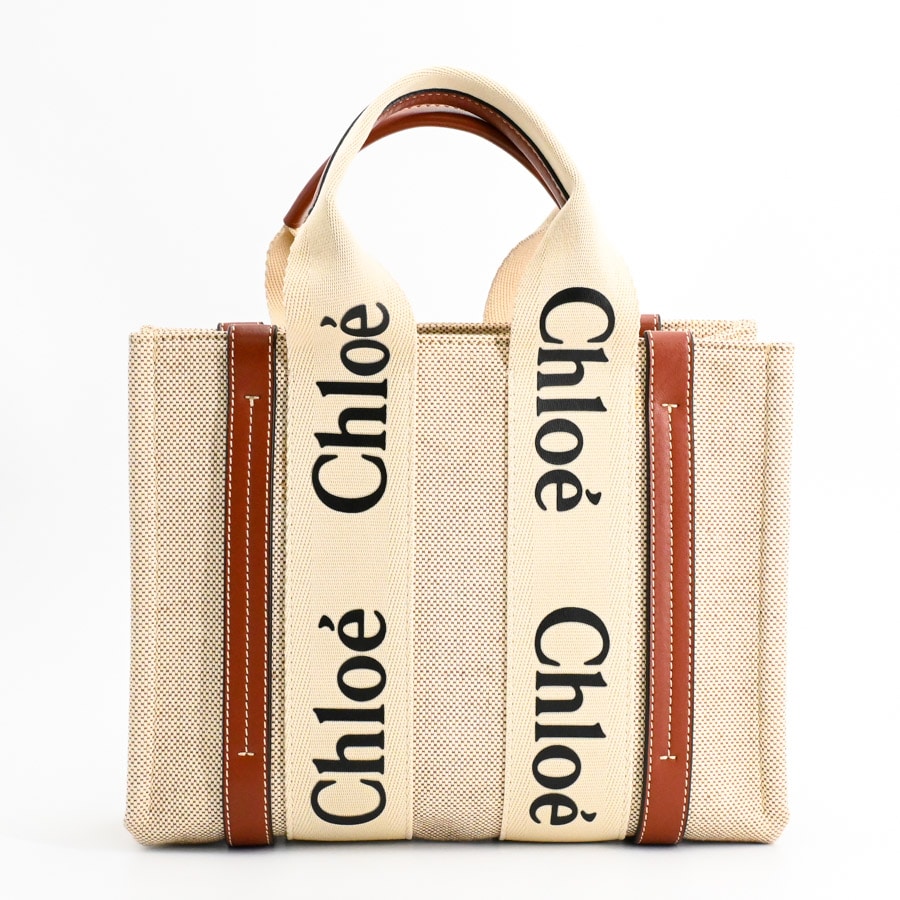 あ*品様 Chloe woody トートバッグ スモール WOODYスモールトート | ハンドバッグ | キャンバス | 中古A品