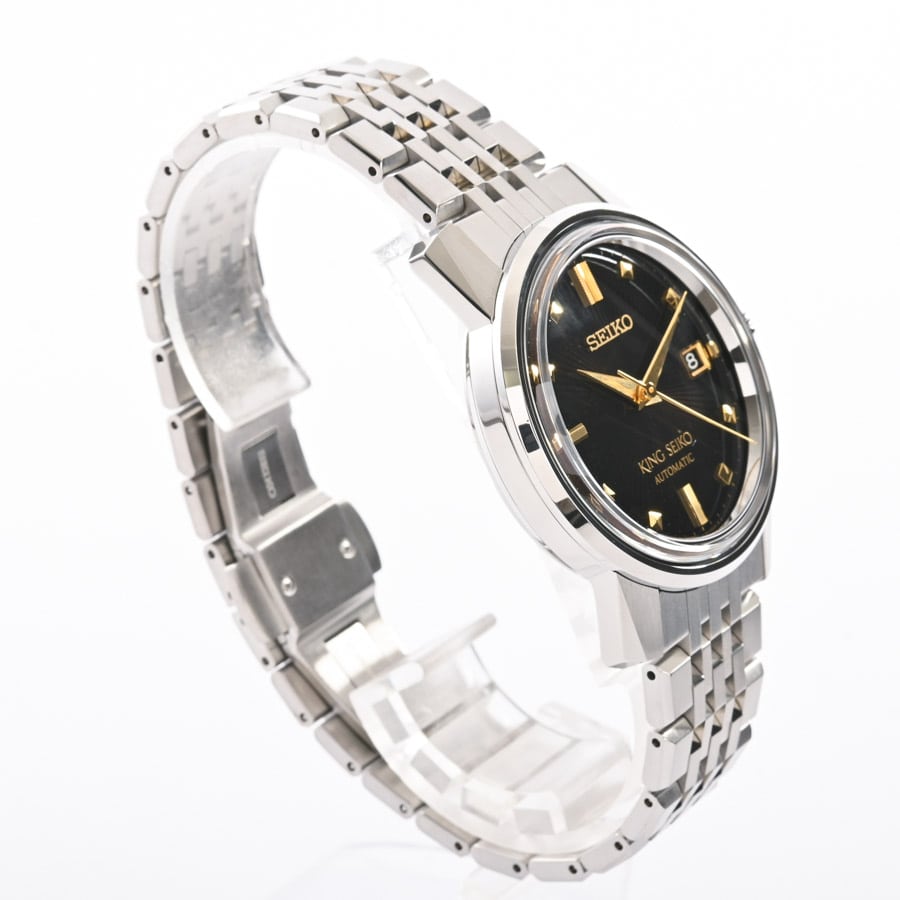 KING SEIKO(ケース:約38mm(実寸)/ブレスサイズ:約20cm ブラック