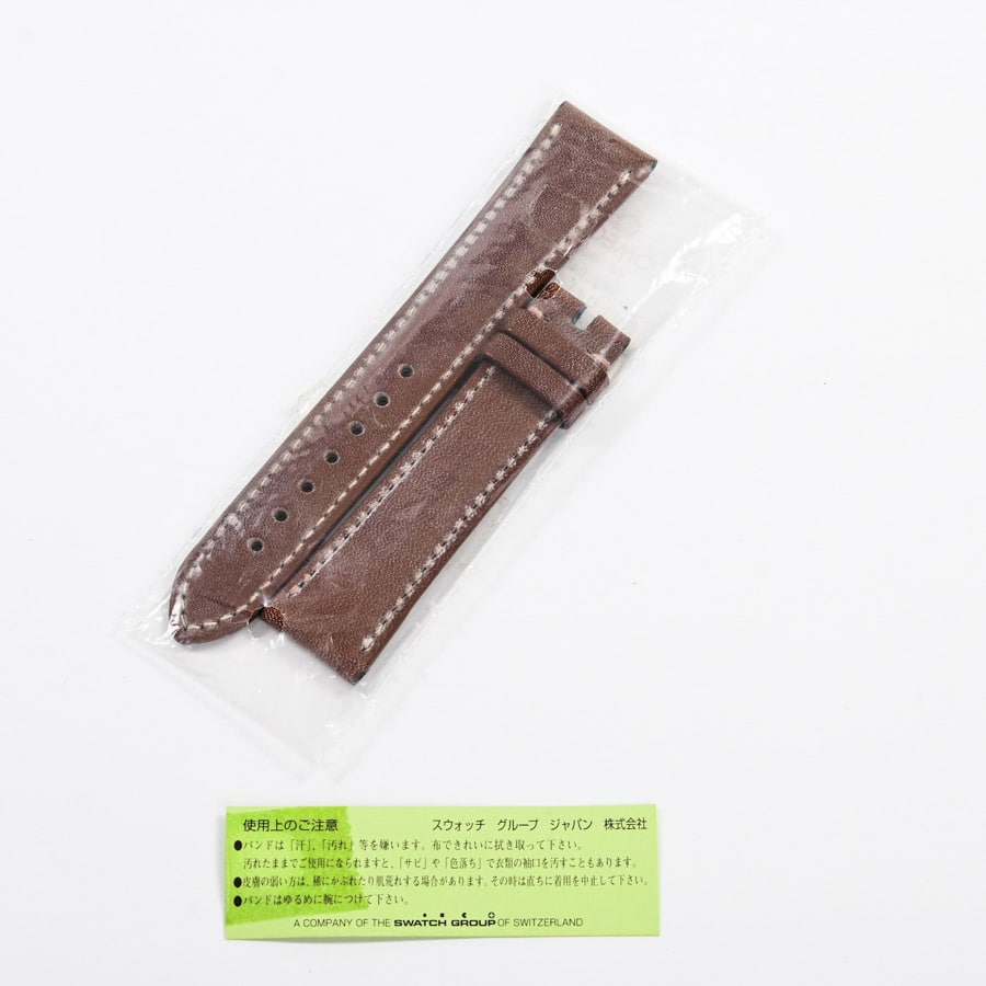 OMEGA 純正　レザーストラップ　19㎜ OMEGA 純正レザーストラップ 18㎜ - メルカリ