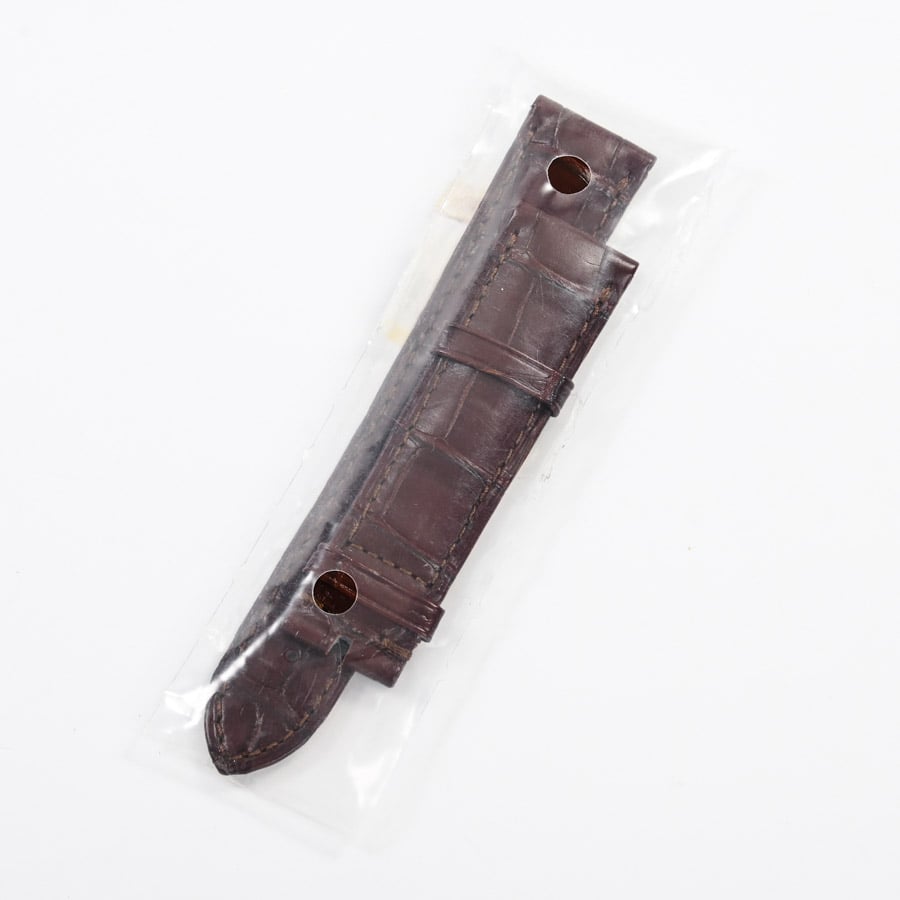 ブラウン アリゲーター レザーストラップ 20-18mm | 9800.04.11 | 未