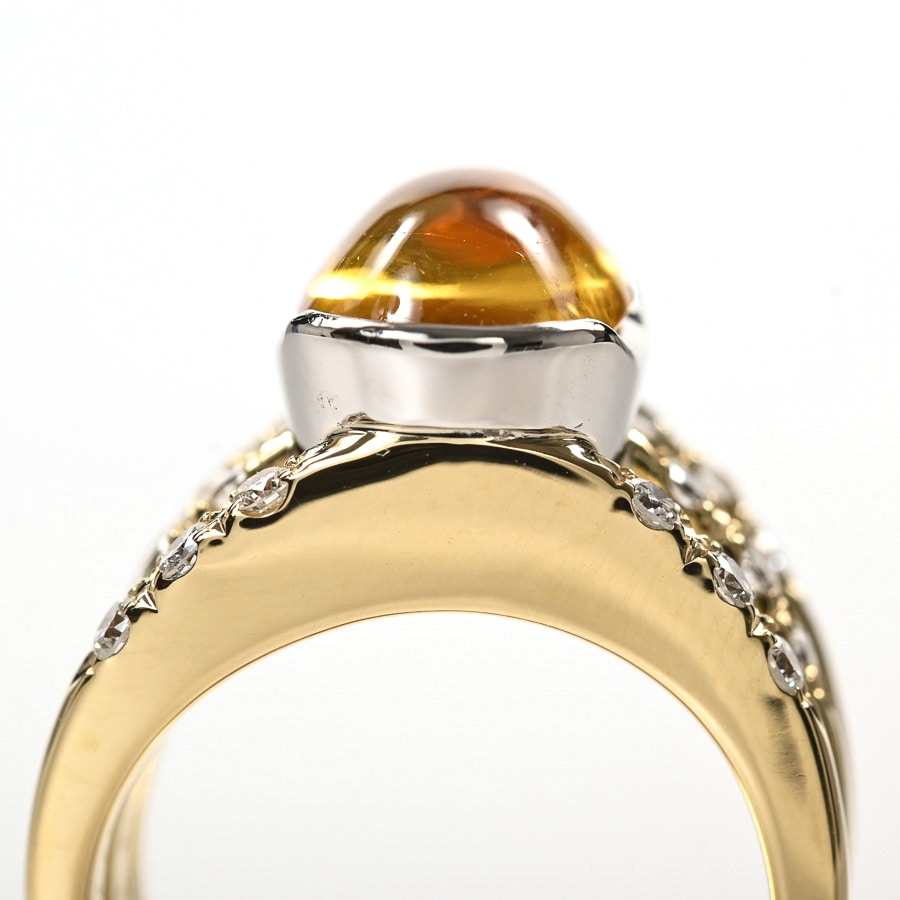 木内賢治 | イエローサファイア リング | プラチナ900/K18イエロー