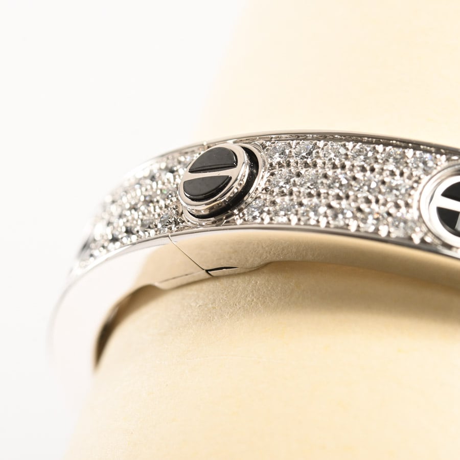 正規品 美品 カルティエ ラブ ビスモーフ ベルト 箱付 【MM14816】 カルティエ Cartier LOVE ラブブレス ハーフダイヤ 4Pダイヤ