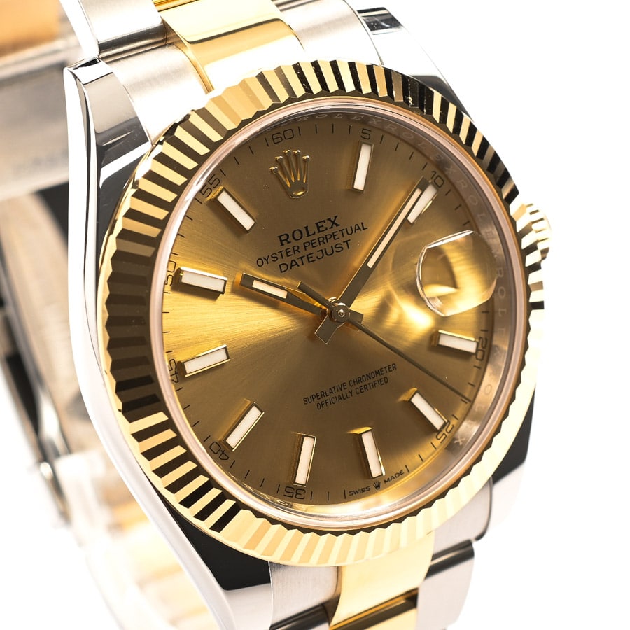 デイトジャスト41(ケース:約41mm/ブレスサイズ:約18cm イエロー