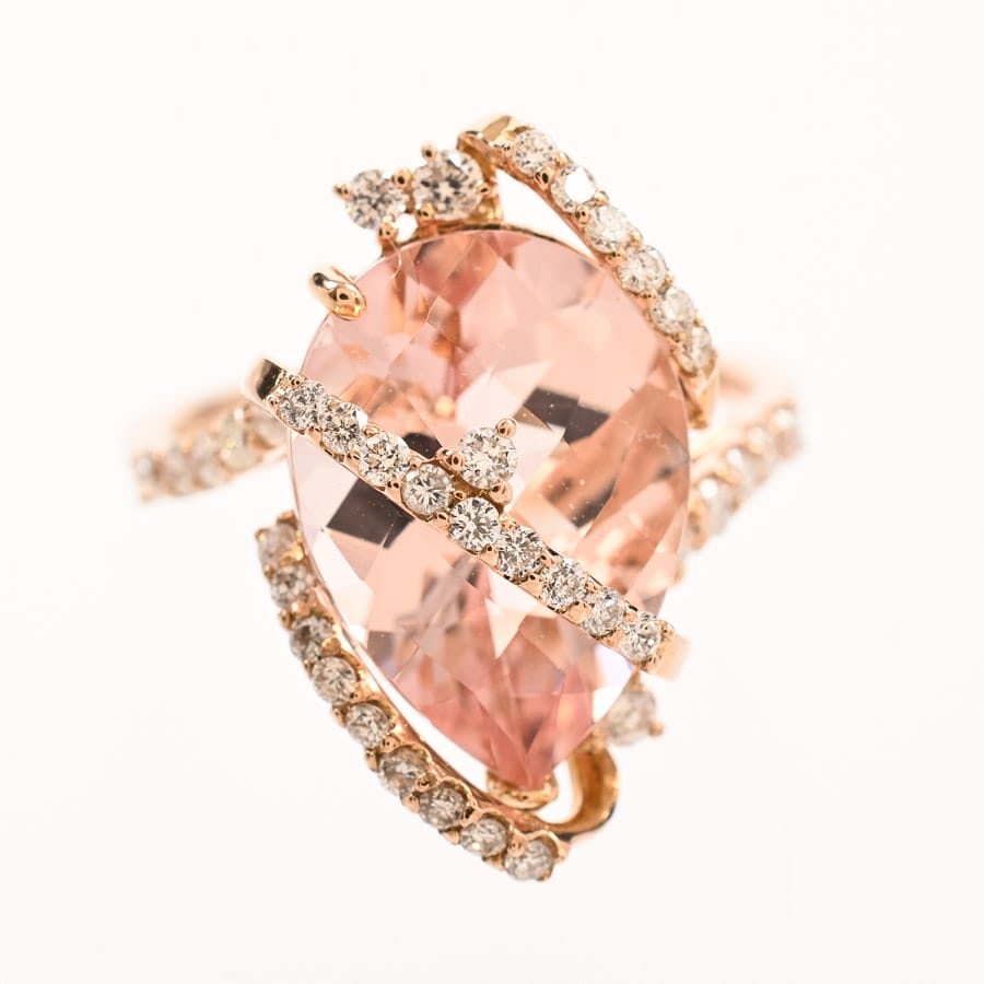 モルガナイト リング | K18ピンクゴールド | 中古A品