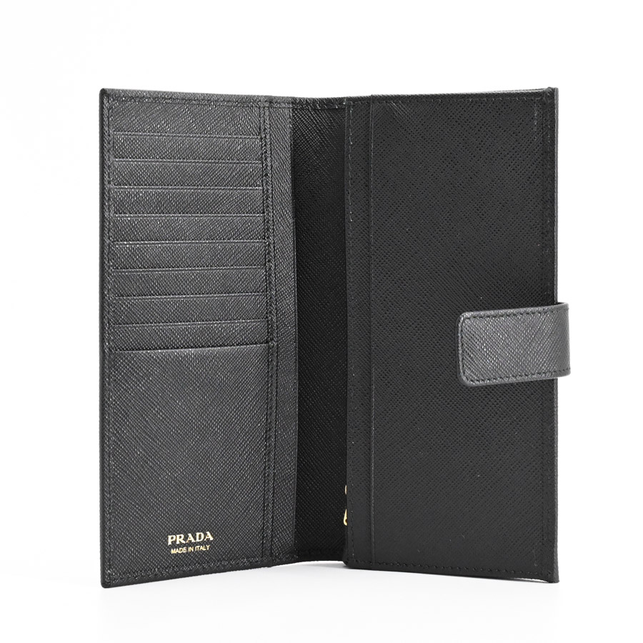 新作!直営店買付☆PRADA SAFFIANO 長財布 1MV025_QWA フタツオリナガサイフ | 1MV025 | 長財布 | サフィアノ | 中古SA