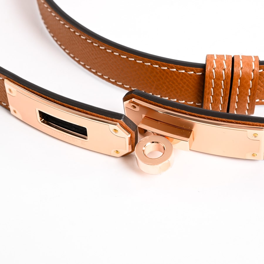 【未使用】HERMES エルメス　ベルト　ケリー　ヴォーエプソン レッド ケリーベルト18 | ヴォーエプソン | 未使用品| レディース