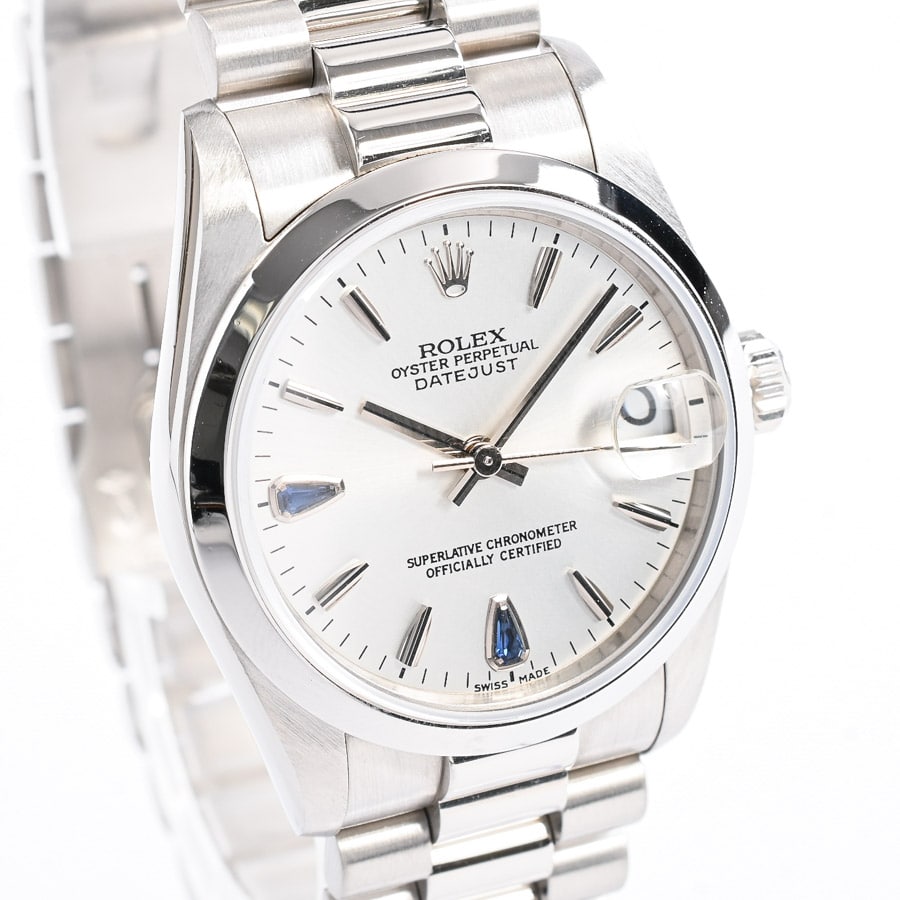 だむ Rolex 31mm Platinum Datejust President Bracelet Pave Dial