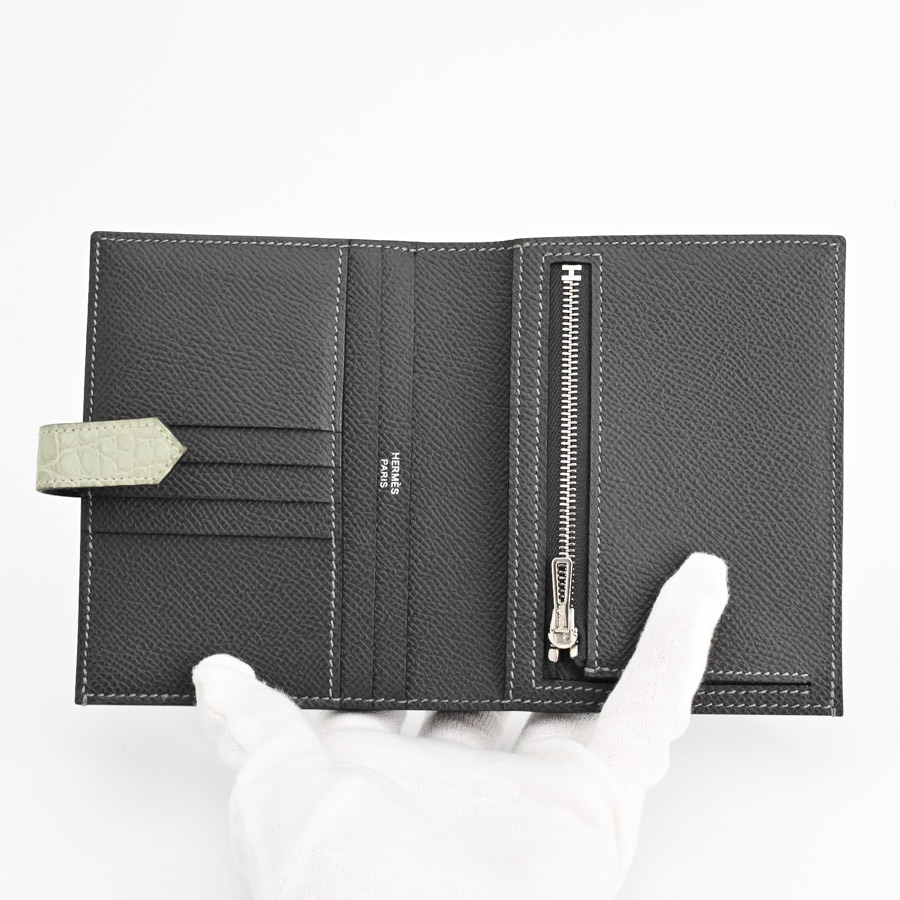 極美品✨ HERMES べアン ヴォーエプソン ゴールド □B刻印 長財布 箱付 楽天市場】【新品】W刻印（2024年製造）エルメス HERMES 財布 二