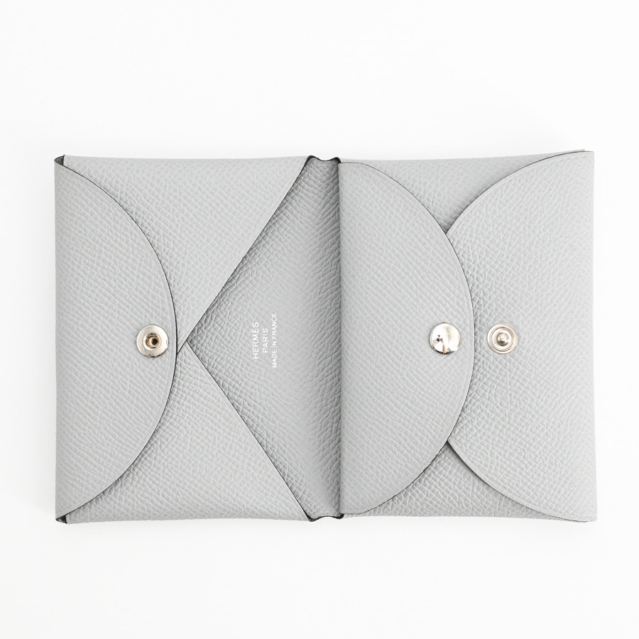 【新品未使用】HERMESカルヴィ ヴォーエプソン グリペール HERMES エルメス カルヴィ B刻印 グリペール シルバー金具