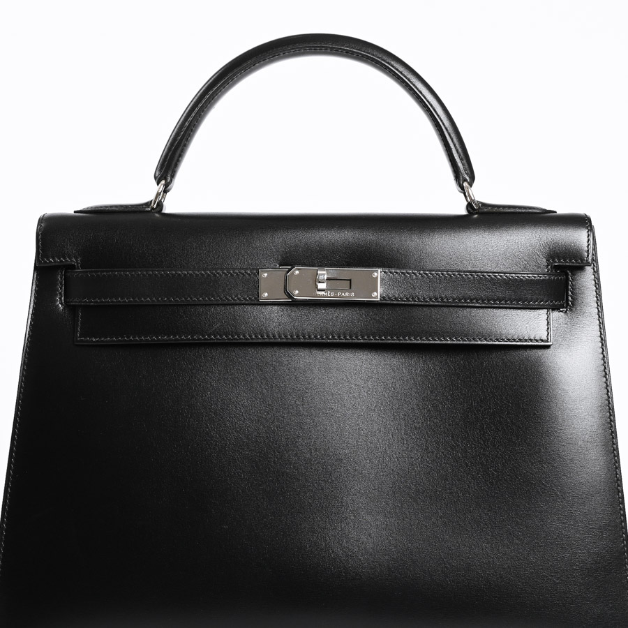 ケリー32 | ハンドバッグ | ボックスカーフ | 中古A品| レディース