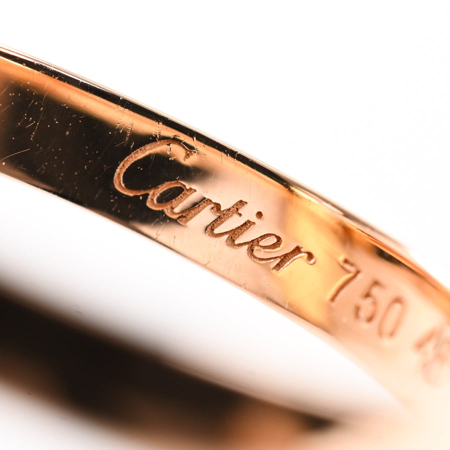 Cartier トリニティSM 48 CARTIER Trinity #48 Ring K18 Yellow Gold K18 White Gold
