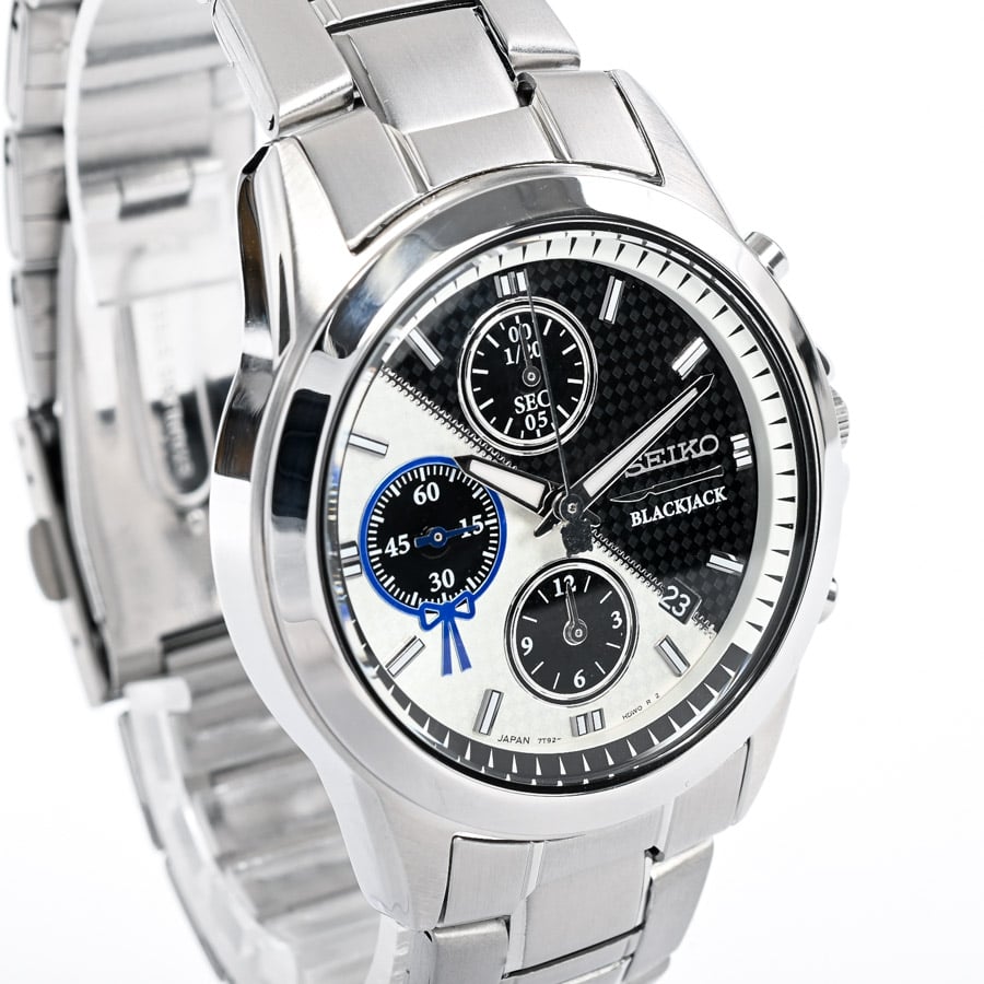 SEIKO クロノグラフ 腕時計 ブラック/シルバー SEIKO クロノグラフ ブラック シルバー セイコー クロノグラフ