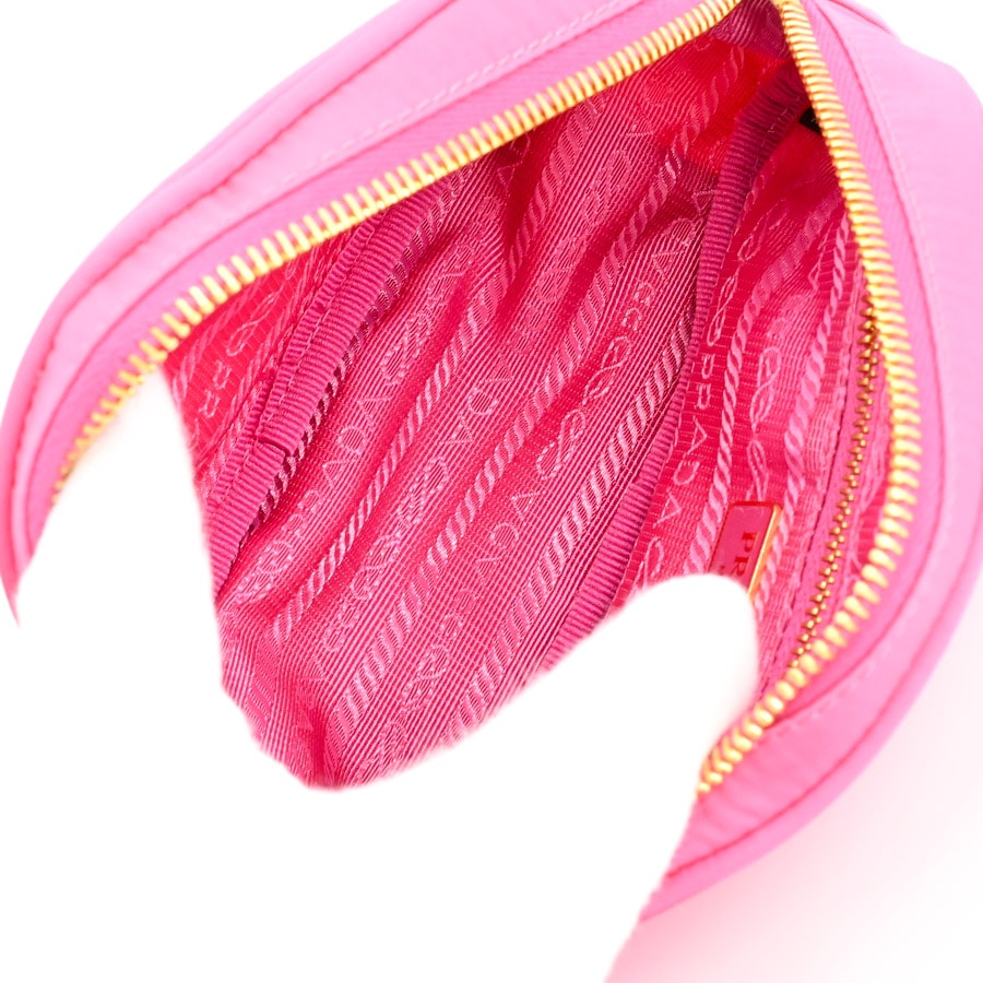 プラダ(Prada) 1N1867 レディース レザー,ナイロン ピンク ポーチ ポーチ | 1N1867 | テスート | 中古AB品| ユニセックス│プラダ 【公式