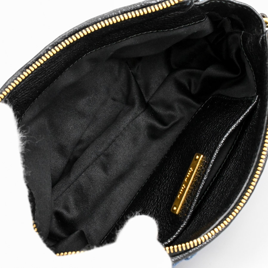 巾着ポーチ | デニム | 中古A品| レディース│ミュウミュウ 【公式