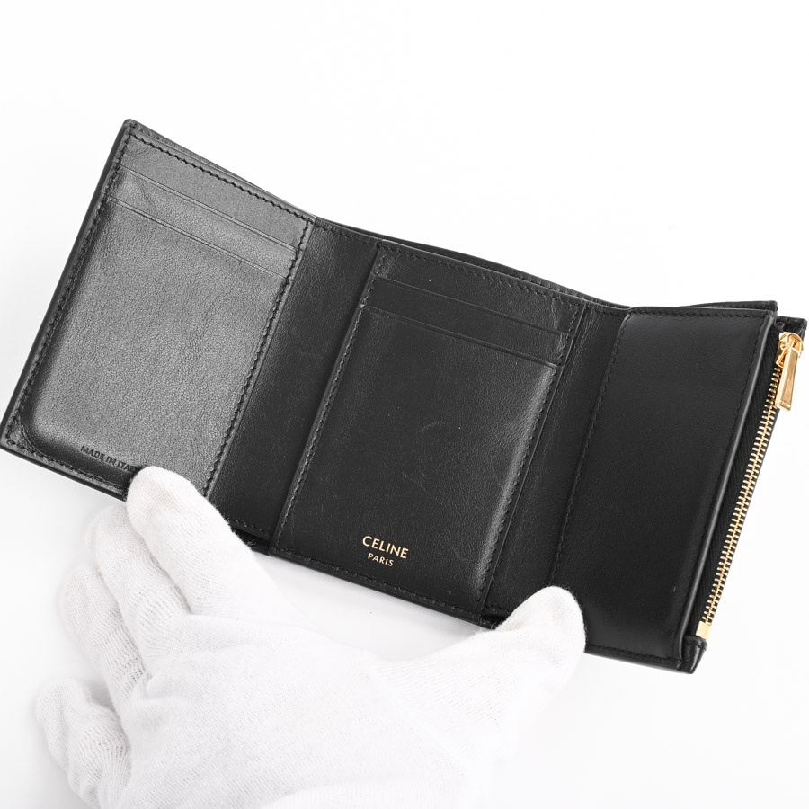ファインストラップウォレットニノ(約W10.5xH8cm(実寸) ブラック