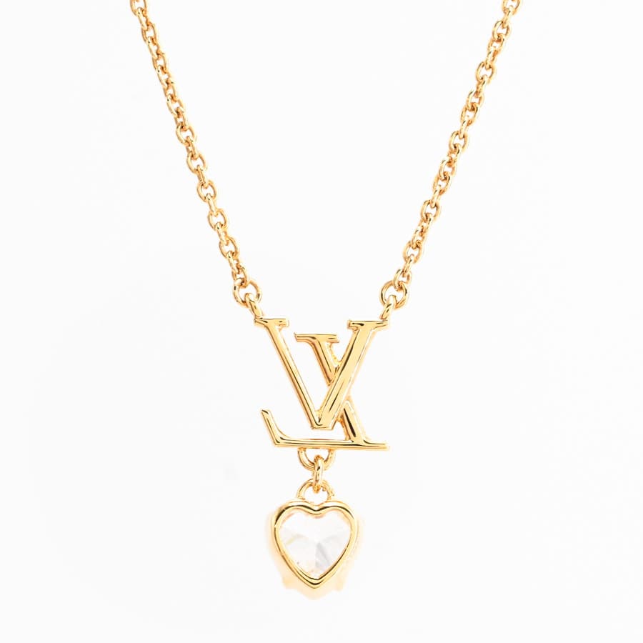 【中古品】ルイヴィトン ハート型ネックレス LOUIS VUITTON ルイ・ヴィトン LV アイコニック ハート ネックレス