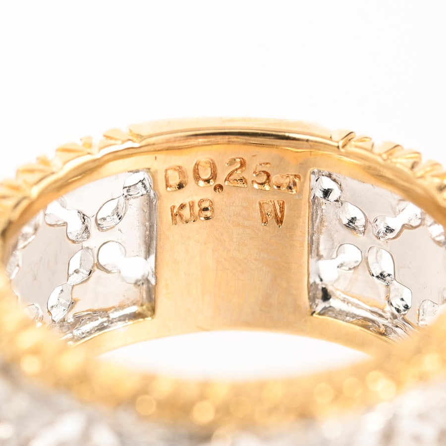ダイヤ リング | K18YG/WG | 中古A品| レディース│ポンテヴェキオ