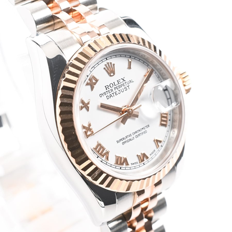 ロレックスレディースデイトジャストベルト３コマ正規品未使用 Yahoo!オークション -「ロレックス レディース コマ」の落札相場・落札価格