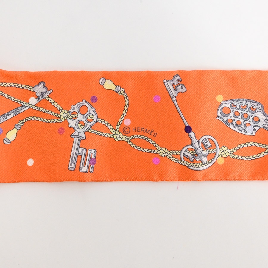 新品未使用 HERMEエルメス ツイリー オレンジ 新品未開封 エルメス ツイリー ボルデュック オレンジ - メルカリ