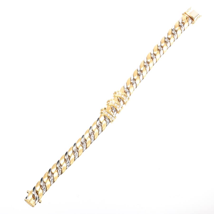 ダイヤ ブレスレット | K18YG/WG | 中古A品| レディース│ノンブランド 