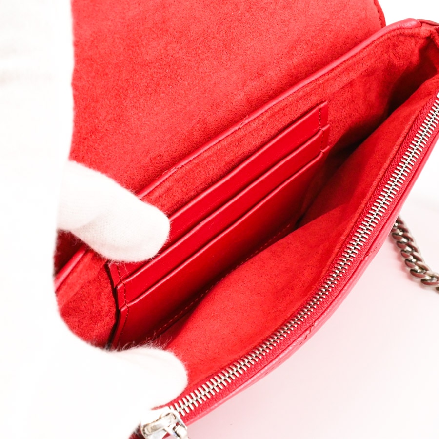 ニューウェーブポシェットチェーン(約W20xH11xD3cm レッド): ブランド