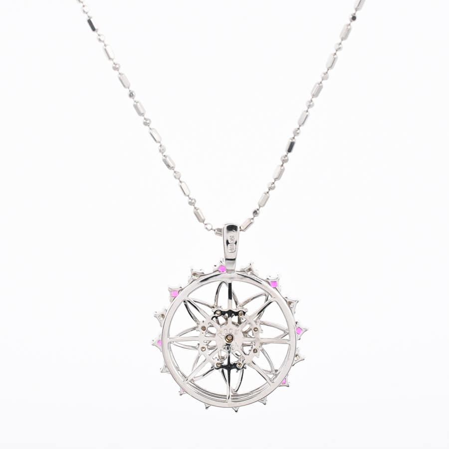 ルビー ネックレス | K18ホワイトゴールド | 中古A品| レディース