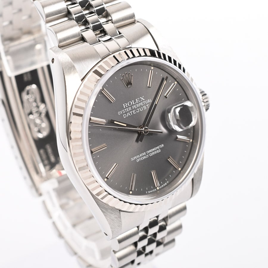 デイトジャスト(ケース:約36mm/ブレスサイズ:約18.5cm グレー