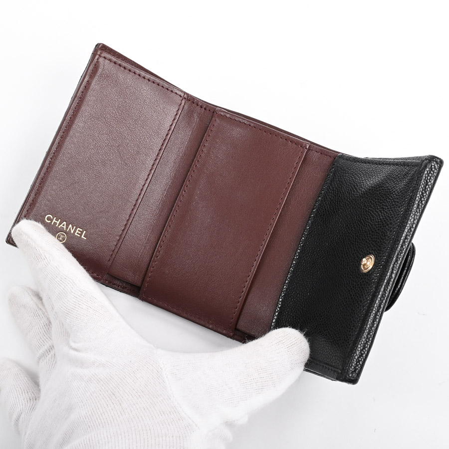 クラシックスモールフラップウォレット(約W10.5xH7cm(実寸) ブラック