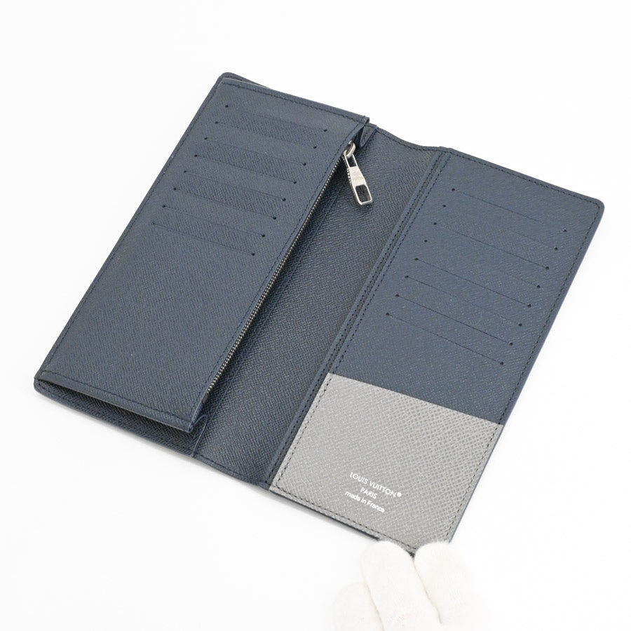 ポルトフォイユブラザ(約W9.5xH19cm(実寸) グレー): ブランド財布