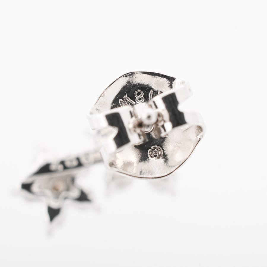 ダイヤ ピアス | K18ホワイトゴールド(K18WG) | 中古A品| レディース