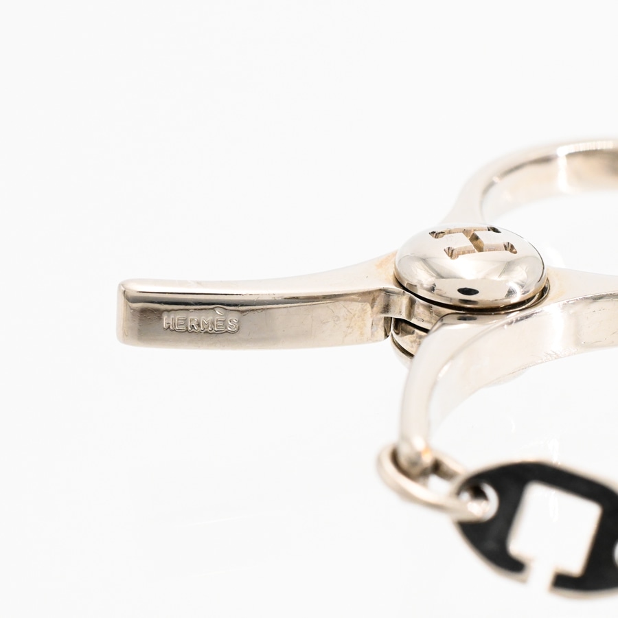 HERMES エルメス チャーム フィルー フィルー(金具含む全長:約19cm チャーム:約W3xH6cm(実寸) シルバー