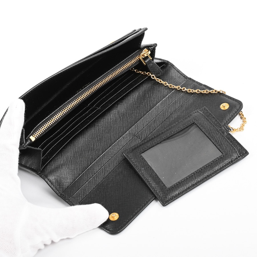 k*z様 PRADA 長財布 1MH132 サフィアーノレザー ブラック サフィアーノレザー財布 | 1MH132 | 長財布 | サフィアノ | 中古A品