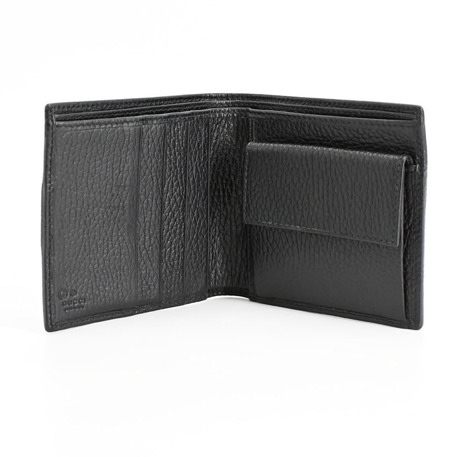 さ*◯様 GUCCI ブラック 二つ折り財布 正規品 2つ折り財布(約W11xH11cm(実寸) ブラック): ブランド財布【公式