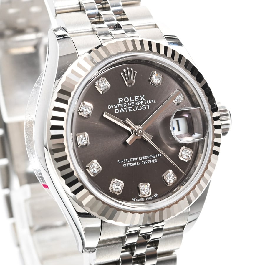 ロレックス ROLEX デイトジャスト28 ランダムシリアル 279174G グレー SS/K18WG 自動巻き レディース 腕時計 楽天市場】ロレックス ROLEX デイトジャスト28 ランダムシリアル