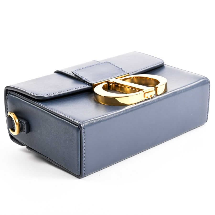 ディオール ブルー オブリーク モンテーニュボックス30 バッグ DIOR ディオール 30モンテーニュ ボックスバッグ ブルーグレー