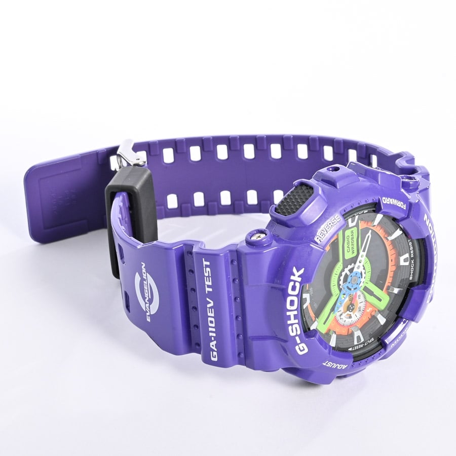 Z1815 G-SHOCK GA–110EV パープル エヴァ 時計 稼動品 Z1815 G-SHOCK