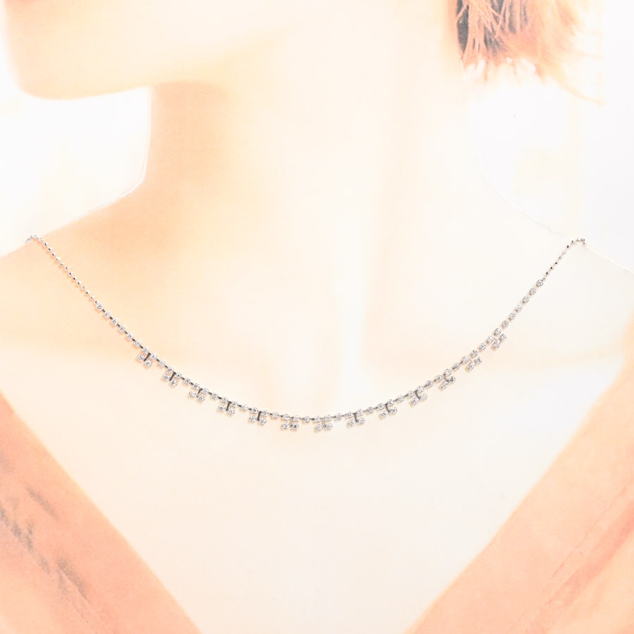 ダイヤ ネックレス | K18ホワイトゴールド | 中古A品