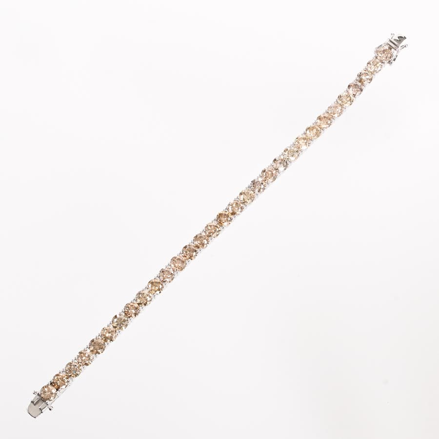 ユニドロブレスレット　ブラウン系A   内周16cm ブラウンダイヤ ブレスレット(内周:約16.5cm): ジュエリー【公式