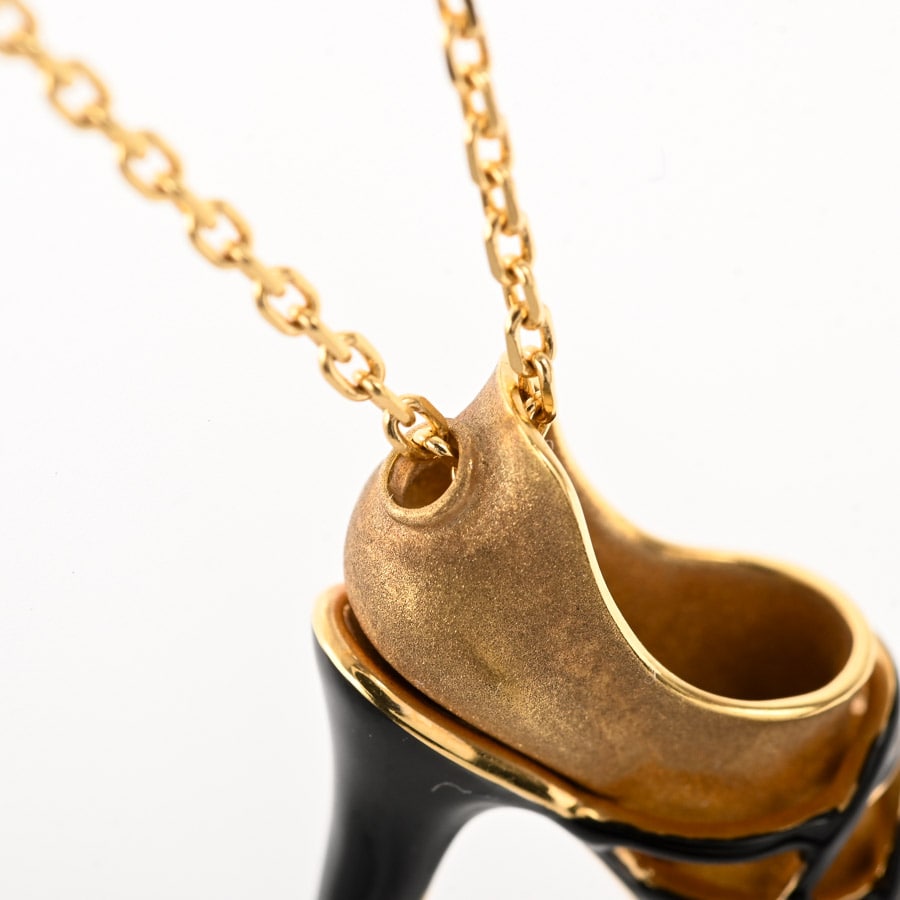 キモ ハイヒールサンダルモチーフ | K18イエローゴールド | 中古