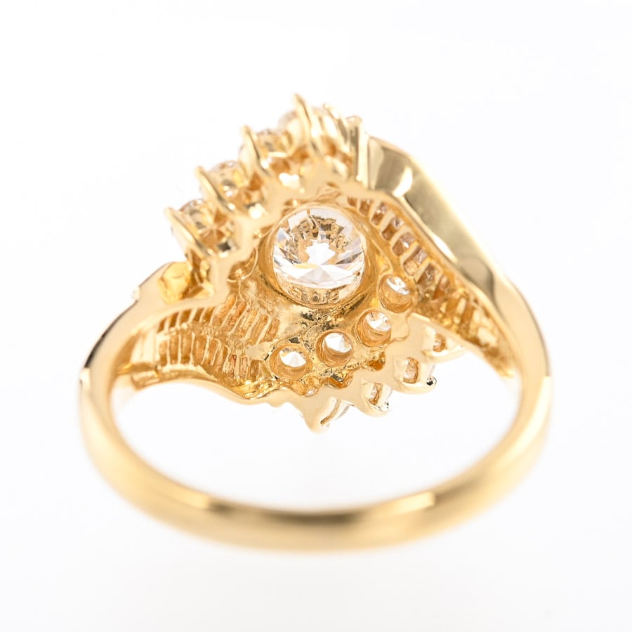 【10号】ダイヤ×ルビー リング K18YG K18YG ルビー ＆ ダイヤ リング RB 約0.84ct D 約0.13ct