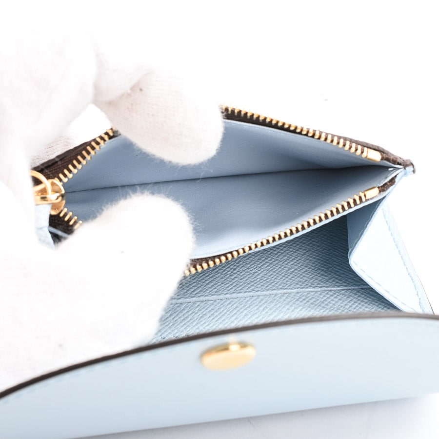 ほぼ未使用！ルイヴィトン　ポルトモネロザリ　ミニウォレット　ミスティライラック 新品未使用☆LV ポルトモネ・ロザリ ミニ財布 ルイヴィトン