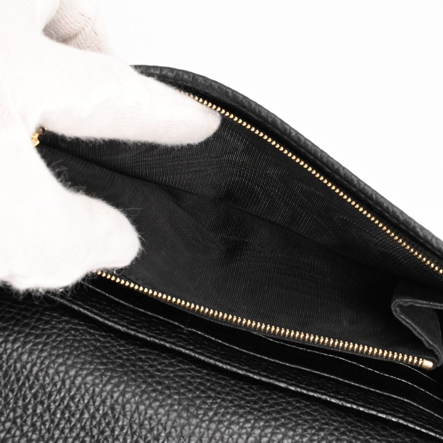 ✨美麗品✨グッチ インターロッキング レザー チェーン ウォレット ブラック グッチ GUCCI インターロッキングG チェーンウォレット 510314