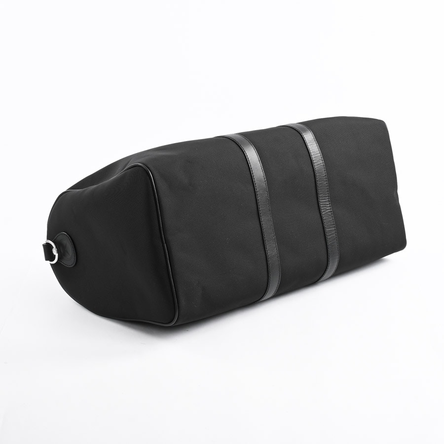 【美品・希少】ハンティングワールド　ボストンバッグ　2way ブラック　レザー ハンティングワールド ブラック ナイロン×レザー バッグ