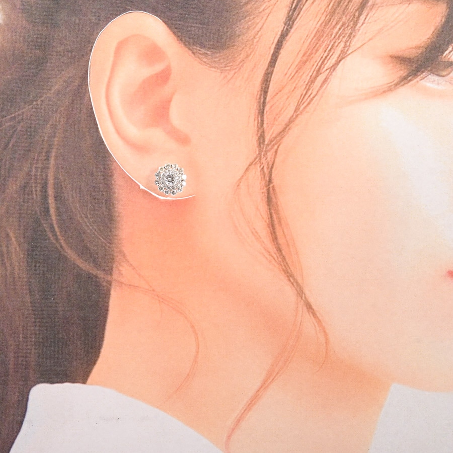 ダイヤ ピアス | プラチナ900 | 中古A品| レディース│ノンブランド
