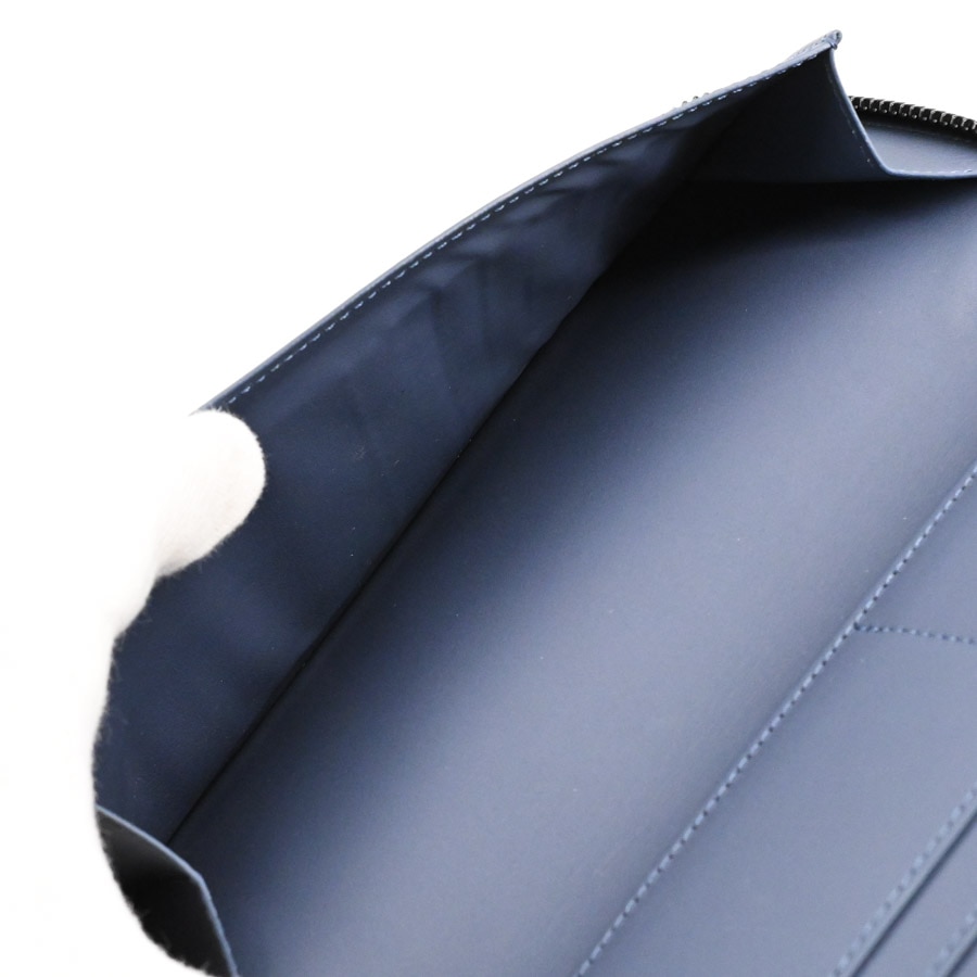 ジッピーウォレットヴェルティカル(約W10xH20xD2cm ネイビー / ブルー